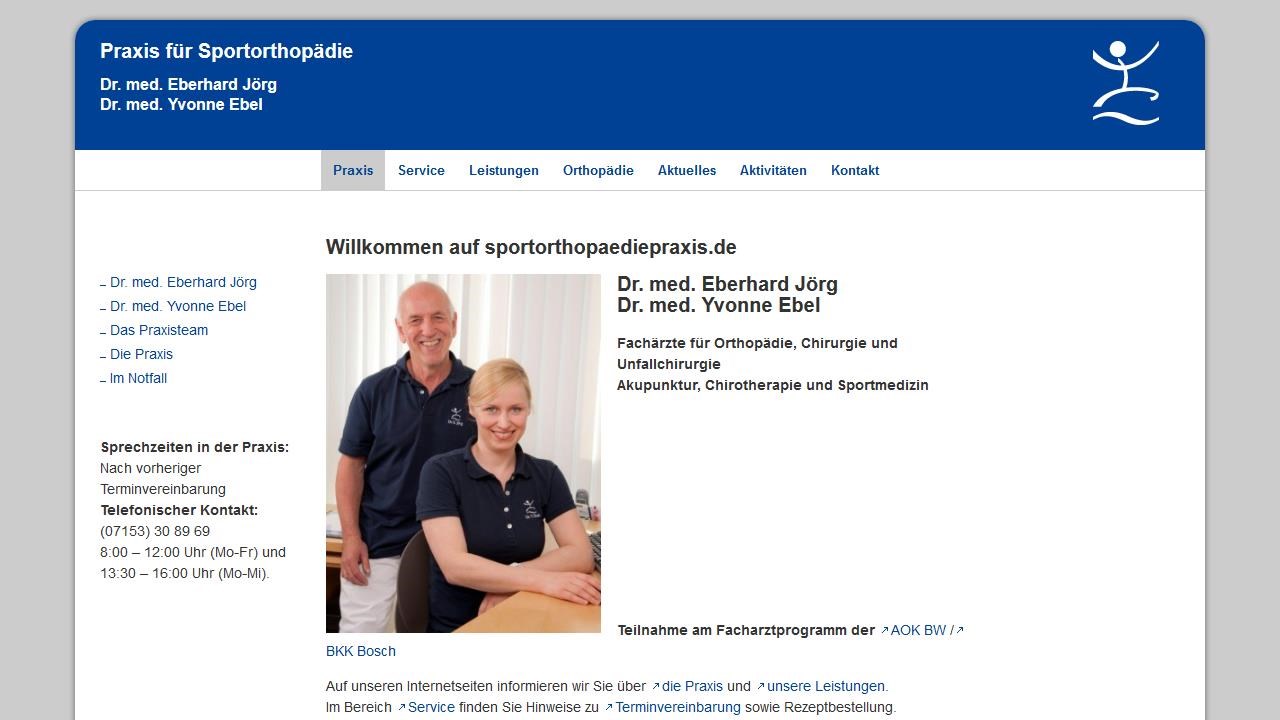 Dr Med Eberhard Jorg In Wernau Neckar Orthopade Wiwico